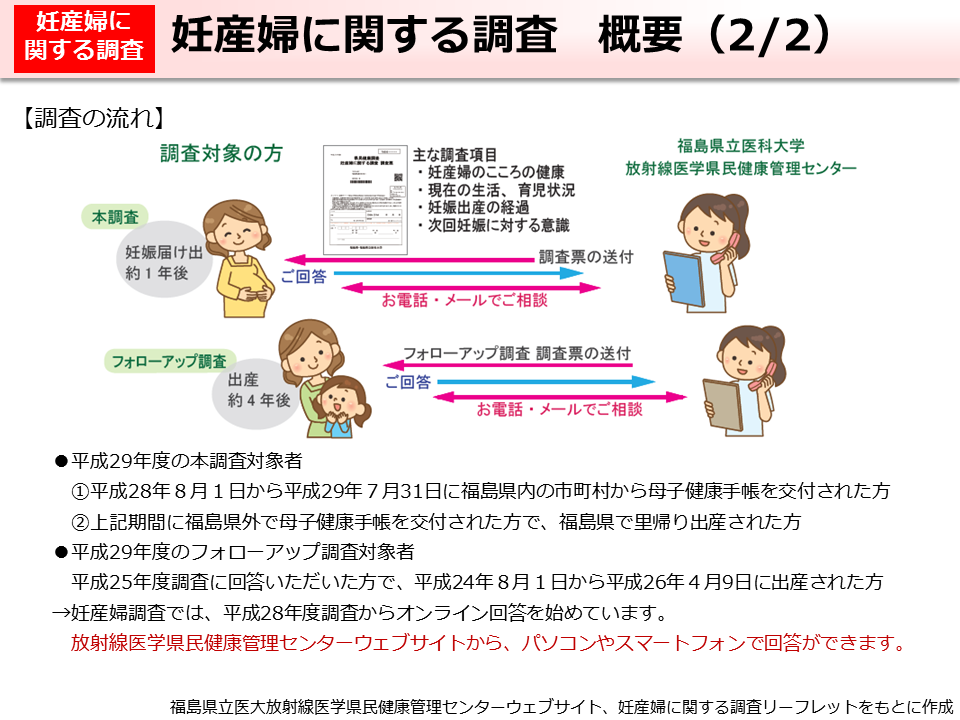 妊産婦に関する調査 概要（2/2）