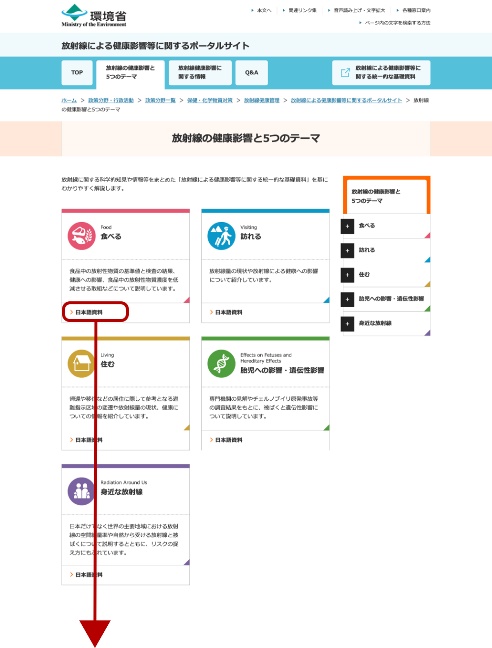 放射線の健康影響と5つのテーマ