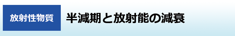 半減期と放射能の減衰