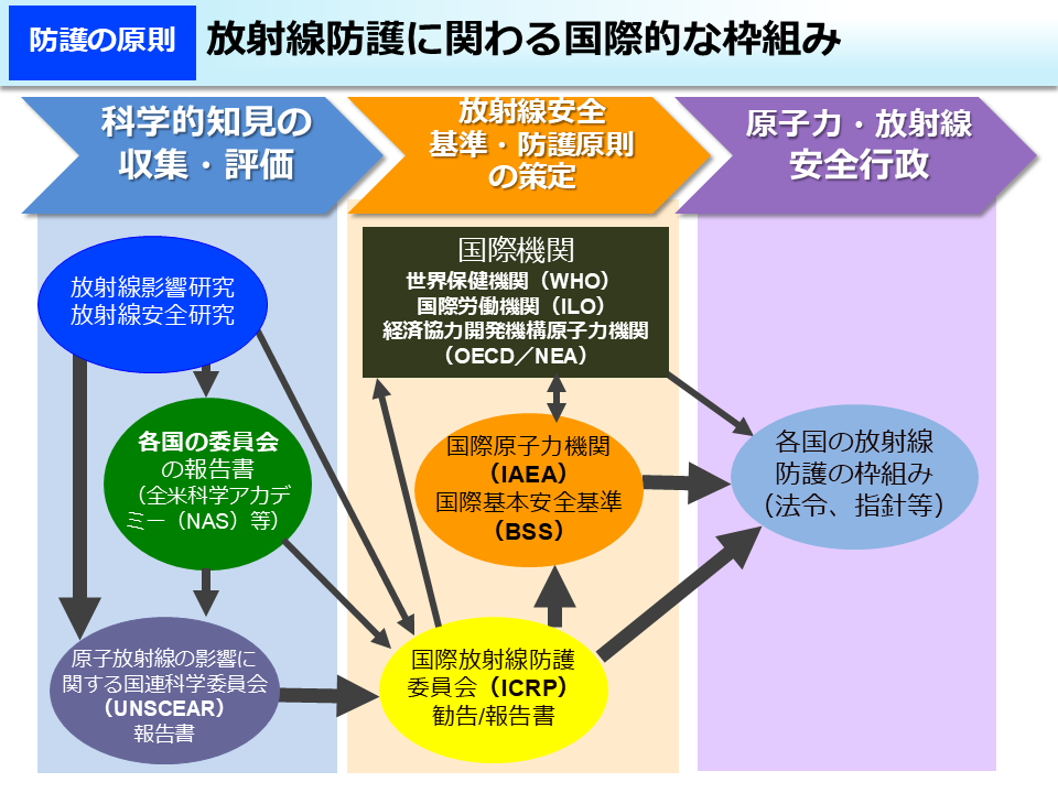 放射線防護に関わる国際的な枠組み