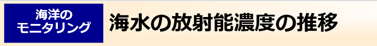 海水の放射能濃度の推移