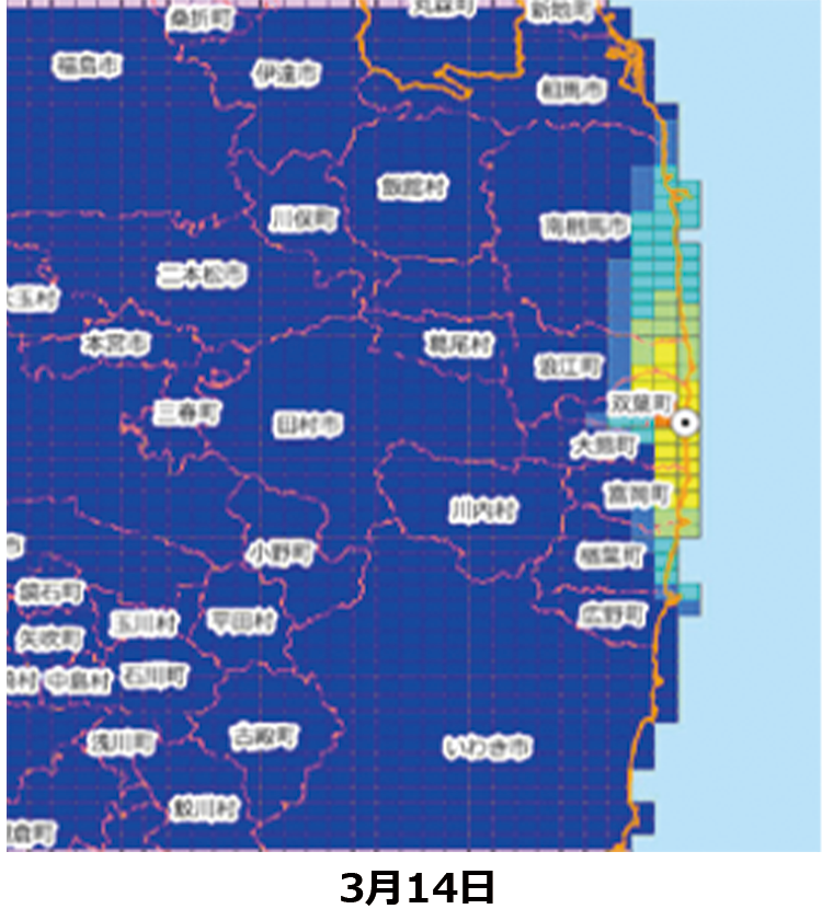 基本調査　解析方法 時系列の線量率マップ