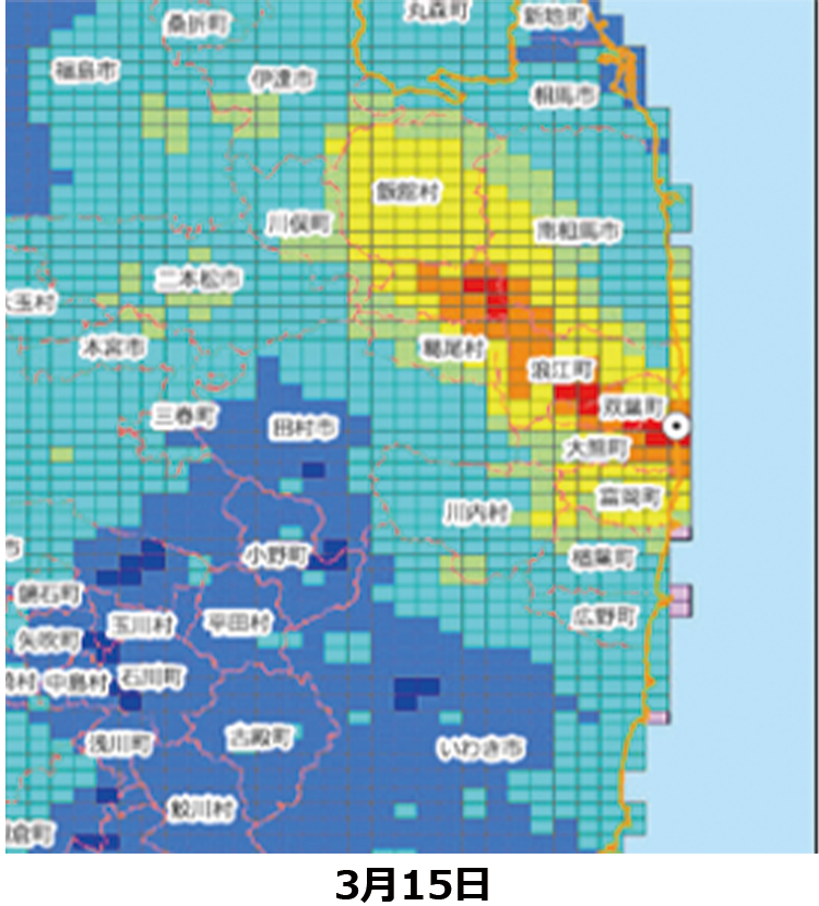 基本調査　解析方法 時系列の線量率マップ