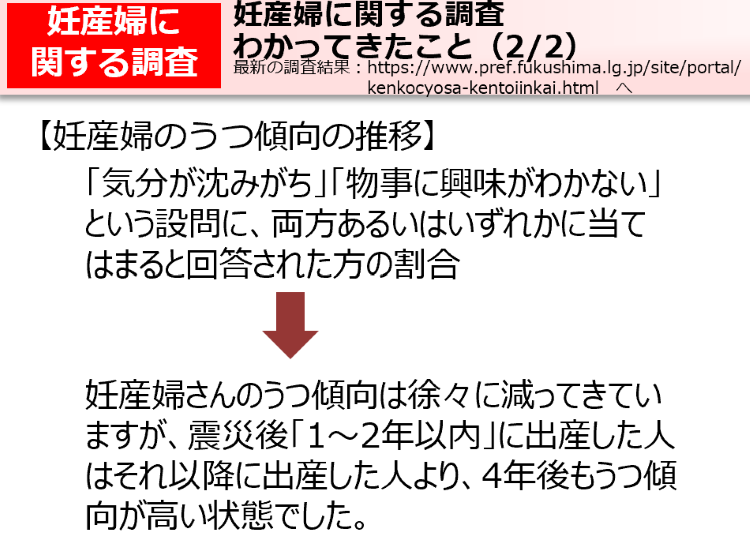 妊産婦に関する調査　わかってきたこと（2/2）