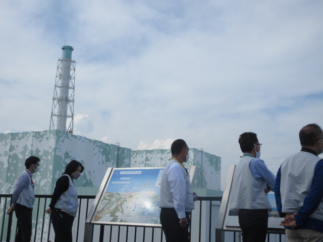 福島第一原子力発電所見学の様子