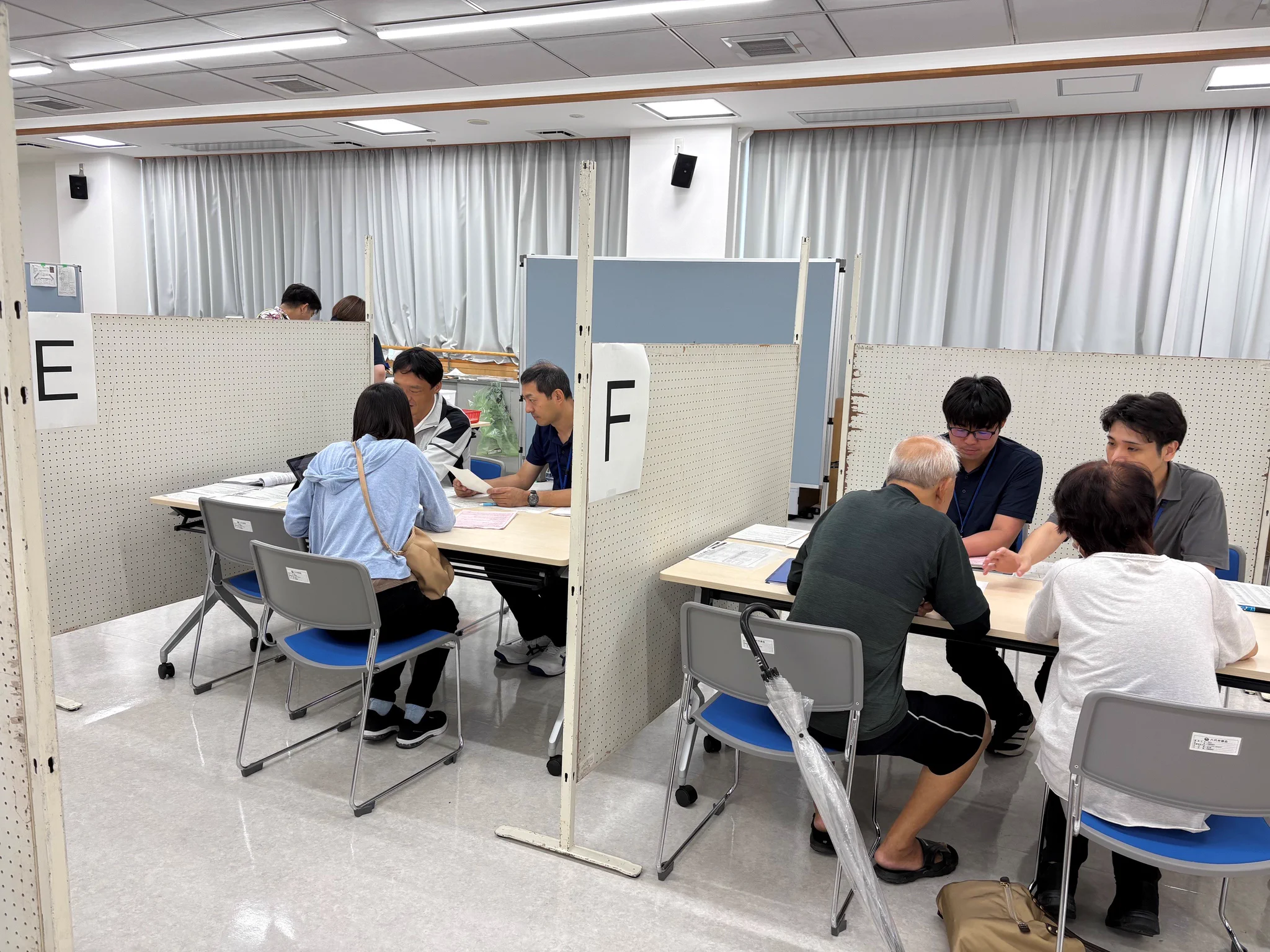 受付の様子
