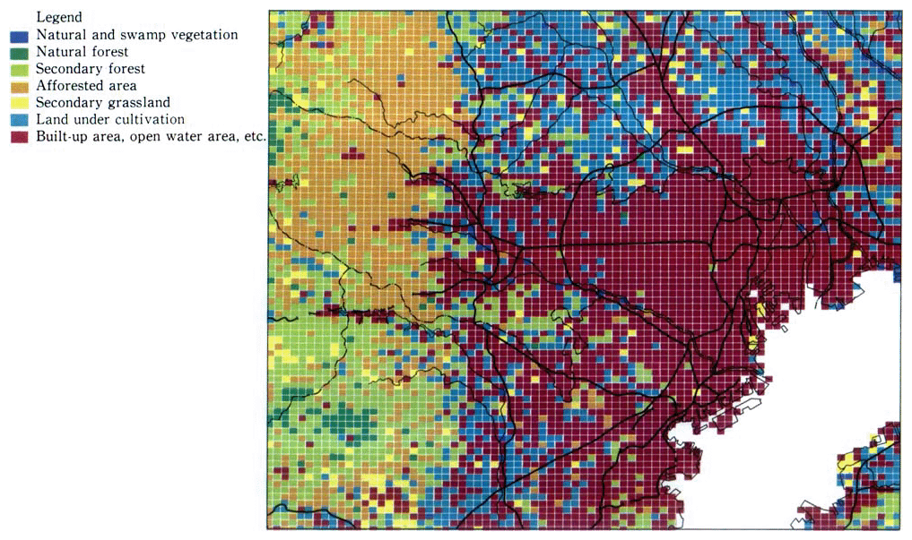 Fig. 27 Vegetation in and around Tokyo