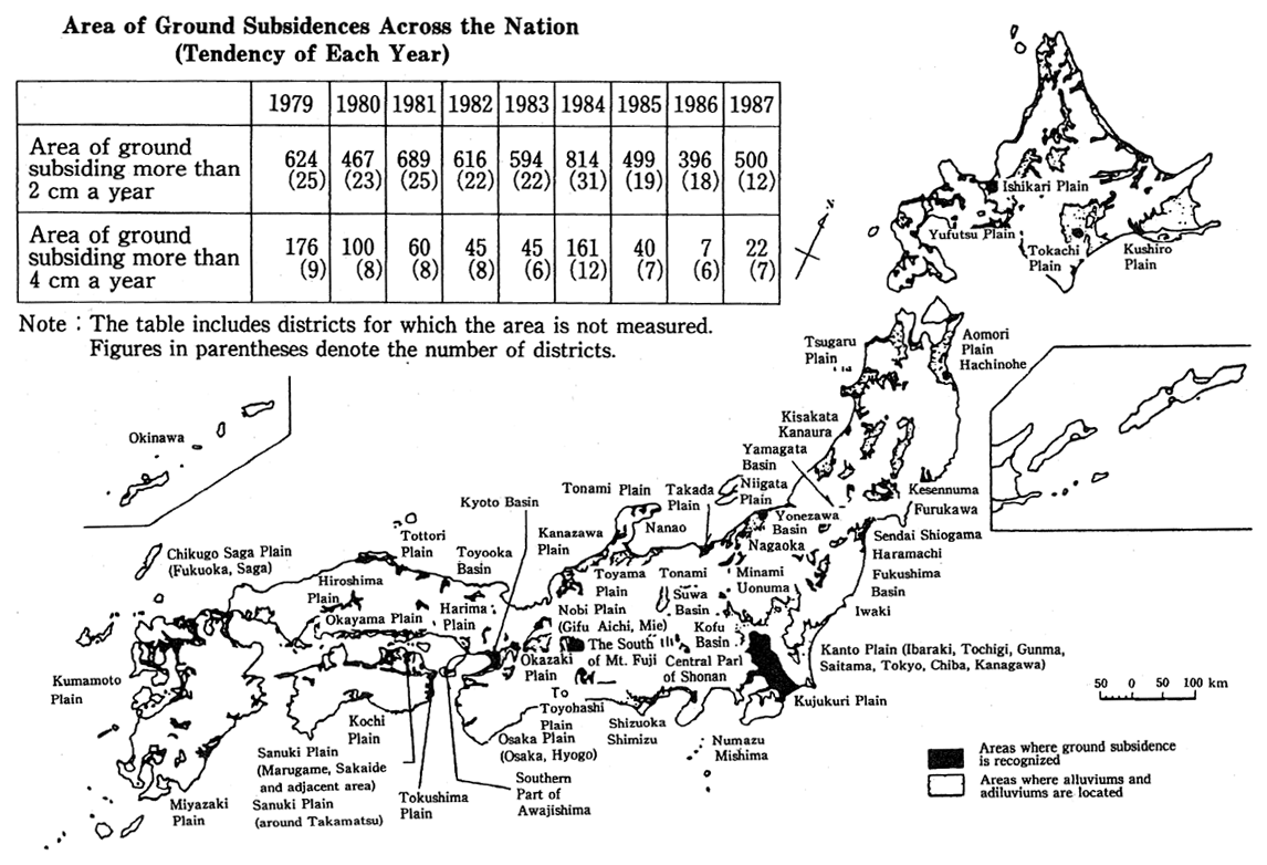 Fig. 4-1 Areas prone to Ground Subsidence