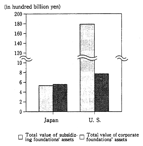 Fig. 4-2-10 Scale of Foundations in Japan and the United States