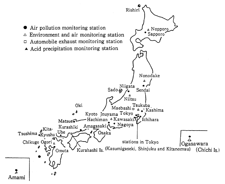  Fig. 6-3-1 Location of State-Established Air Monitoring Stations