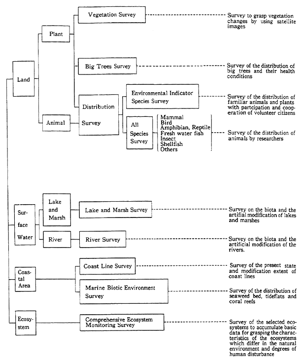 Fig. 11-1-1 A Skelton of the 4 th National Survey on the Natural Environment