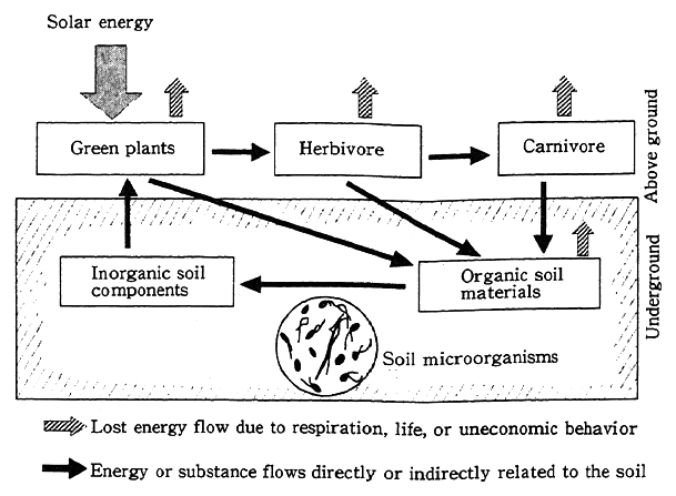 Fig. 3-1-4 Energy, Material Flow and Soil