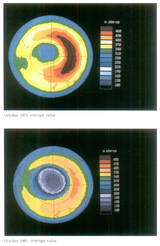 Fig. 5-1-10 Map of the Distribution of Total Amount of Ozone