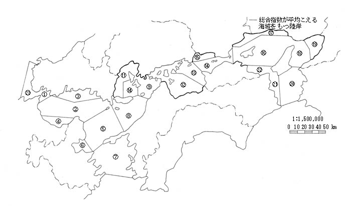 図：別図1　瀬戸内海ブロック分割図