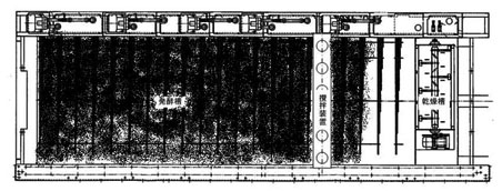 図:3 発酵槽底部の炭化範囲(平面)