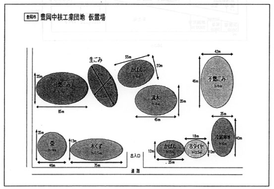 図：豊岡中核工業団地 仮置場