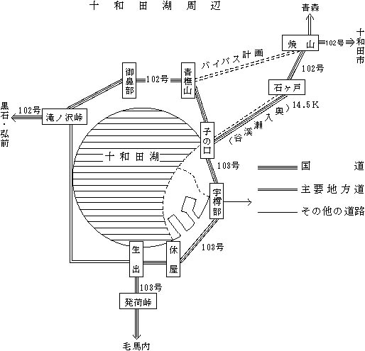 図：十和田湖周辺1