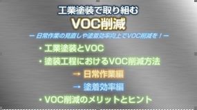 「工業塗装で取り組むＶＯＣ削減」の動画の構成