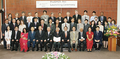 Participants at the launch of ProSPER.Net
at Hokkaido University in June 2008