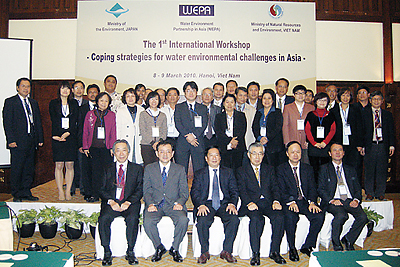 Participants in the 1st WEPA International Workshop -Coping strategies for water environment challenges in Asia-