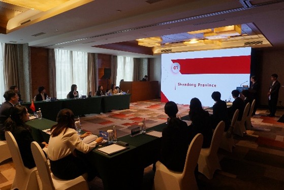 山東省の地元ユースによる基調講演