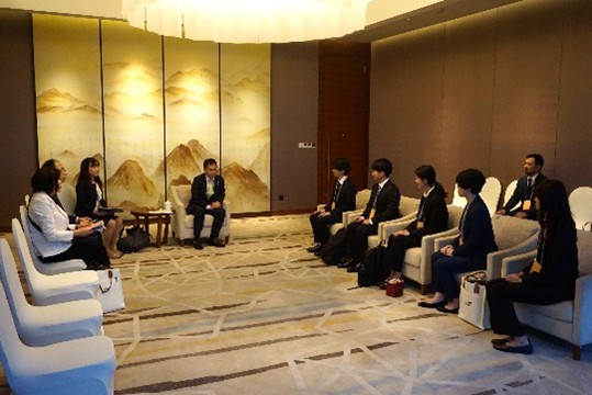 浅尾環境大臣との面談