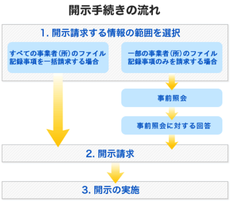 開示手続きの流れ