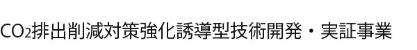 CO2排出削減対策強化誘導型技術開発・実証事業