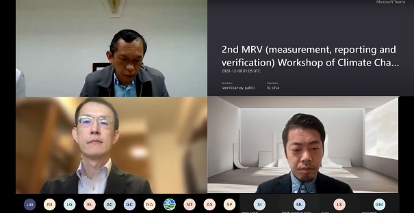 フィリピンと第2回オンラインワークショップ「Development and Designing of an MRV System」を開催しました。（英語のみ）