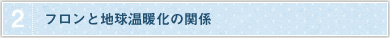 2.フロンと地球温暖化の関係