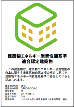 eマーク(省エネ基準適合認定マーク)の画像