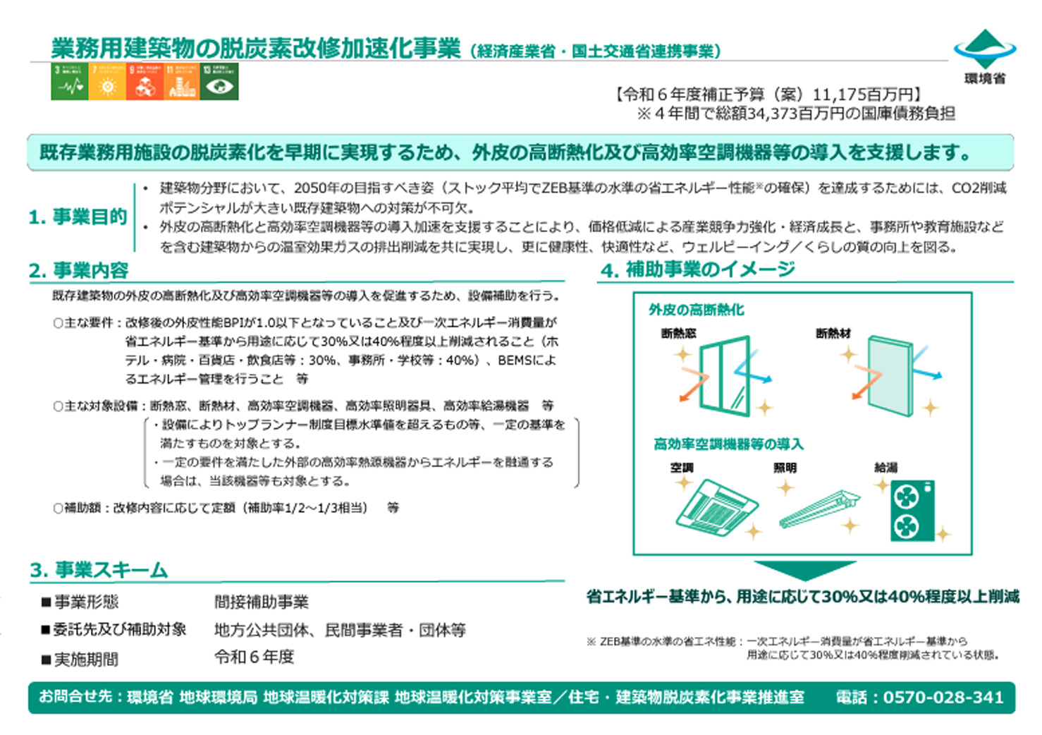 業務用建築物の脱炭素改修加速化事業の画像