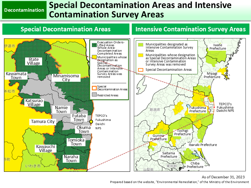 Special Decontamination Areas and Intensive Contamination Survey Areas_Figure