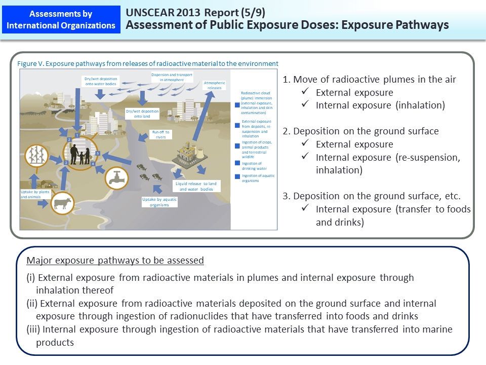 UNSCEAR 2013 Report (5/9) Assessment of Public Exposure Doses: Exposure Pathways_Figure