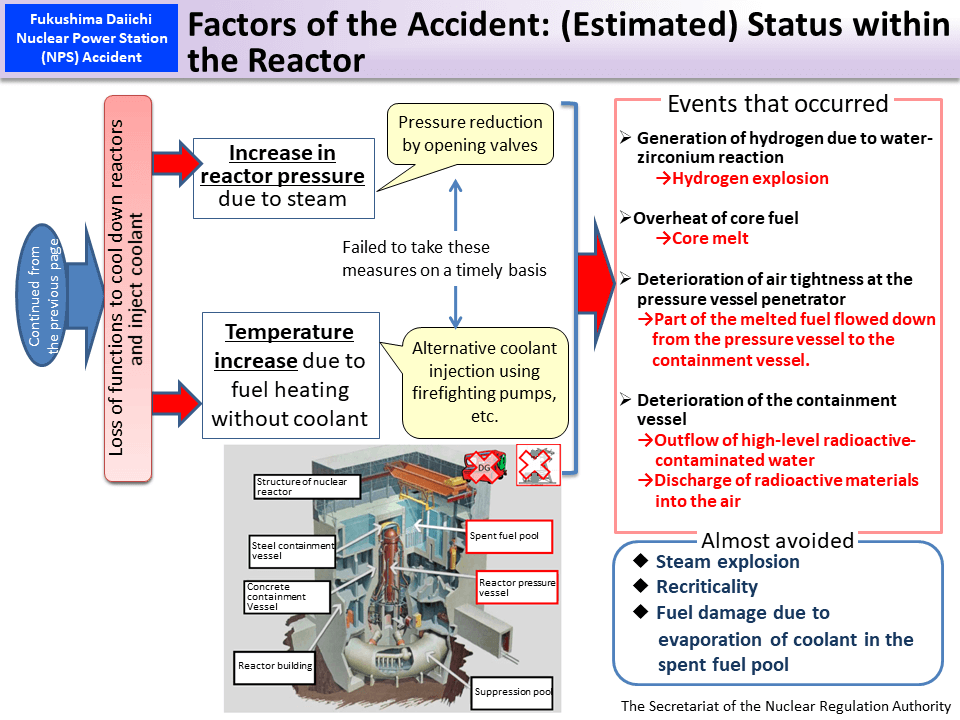 Factors of the Accident: (Estimated) Status within the Reactor_Figure