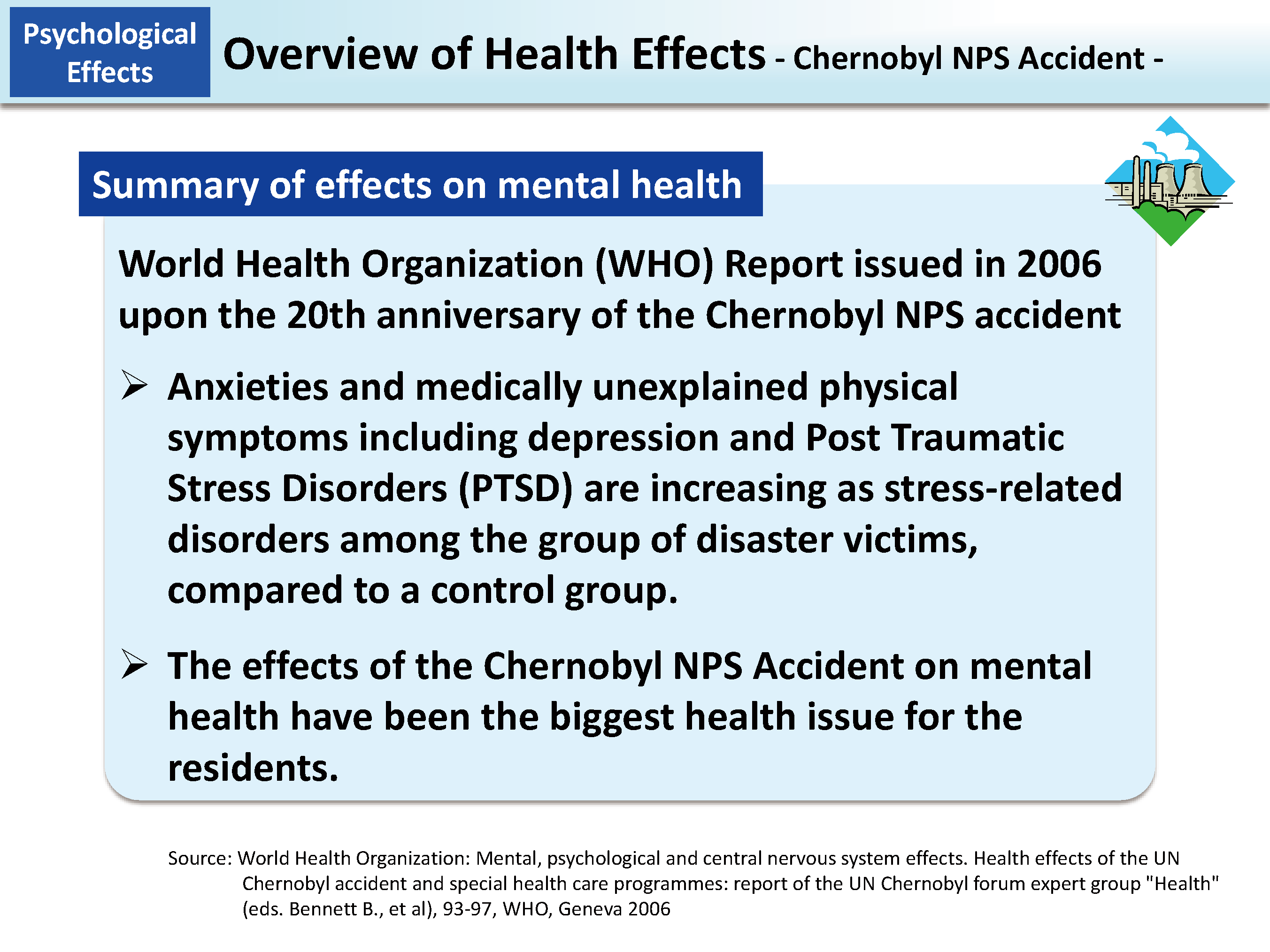 Overview of Health Effects - Chernobyl NPS Accident -_Figure
