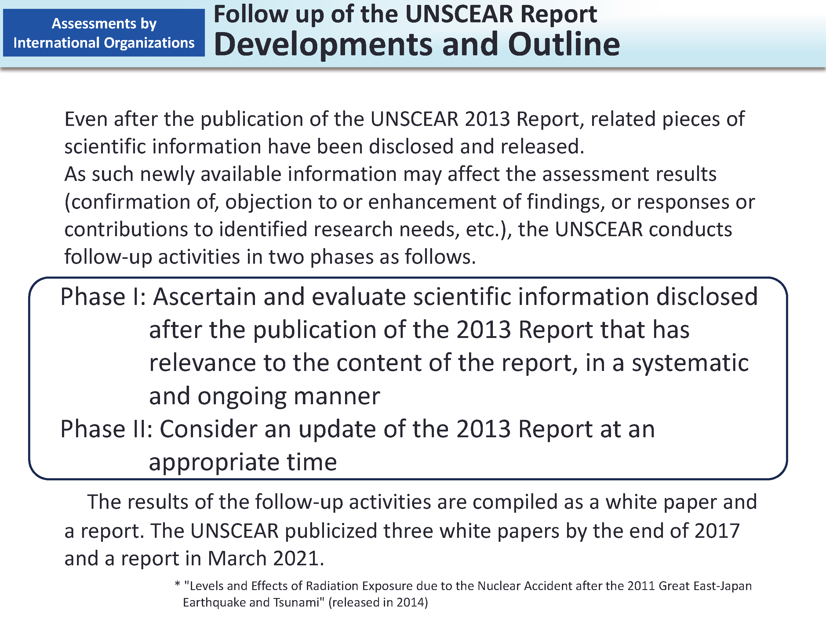 Follow up of the UNSCEAR Report Developments and Outline_Figure