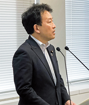 Photo: Mr. SASAGAWA Hiroyoshi, State Minister of the Environment