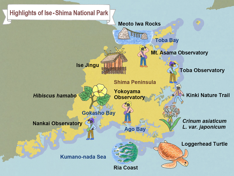 map of Ise-Shima National Park