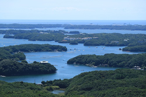photo of The ria coast in Ago Bay as seen from Yokoyama