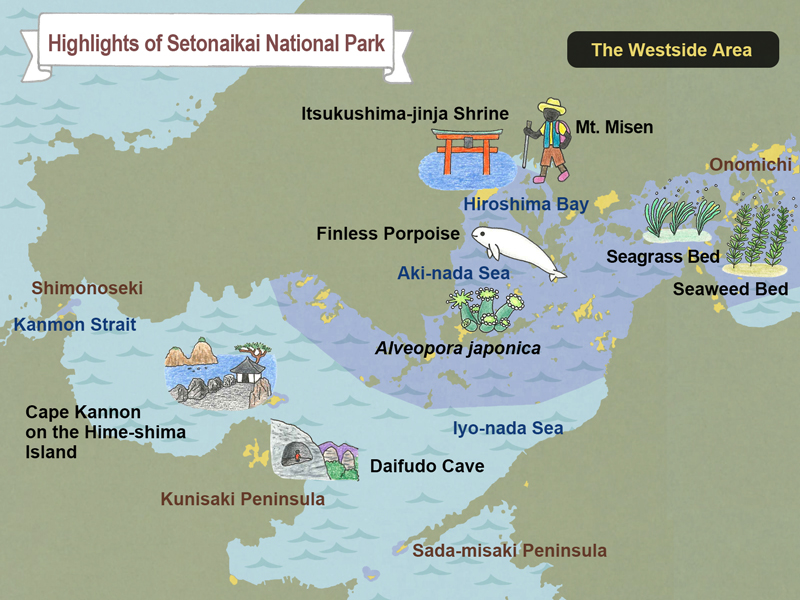 map of Setonaikai National Park