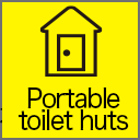 Portable toilet hut