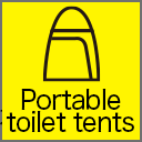 Portable toilet tent
