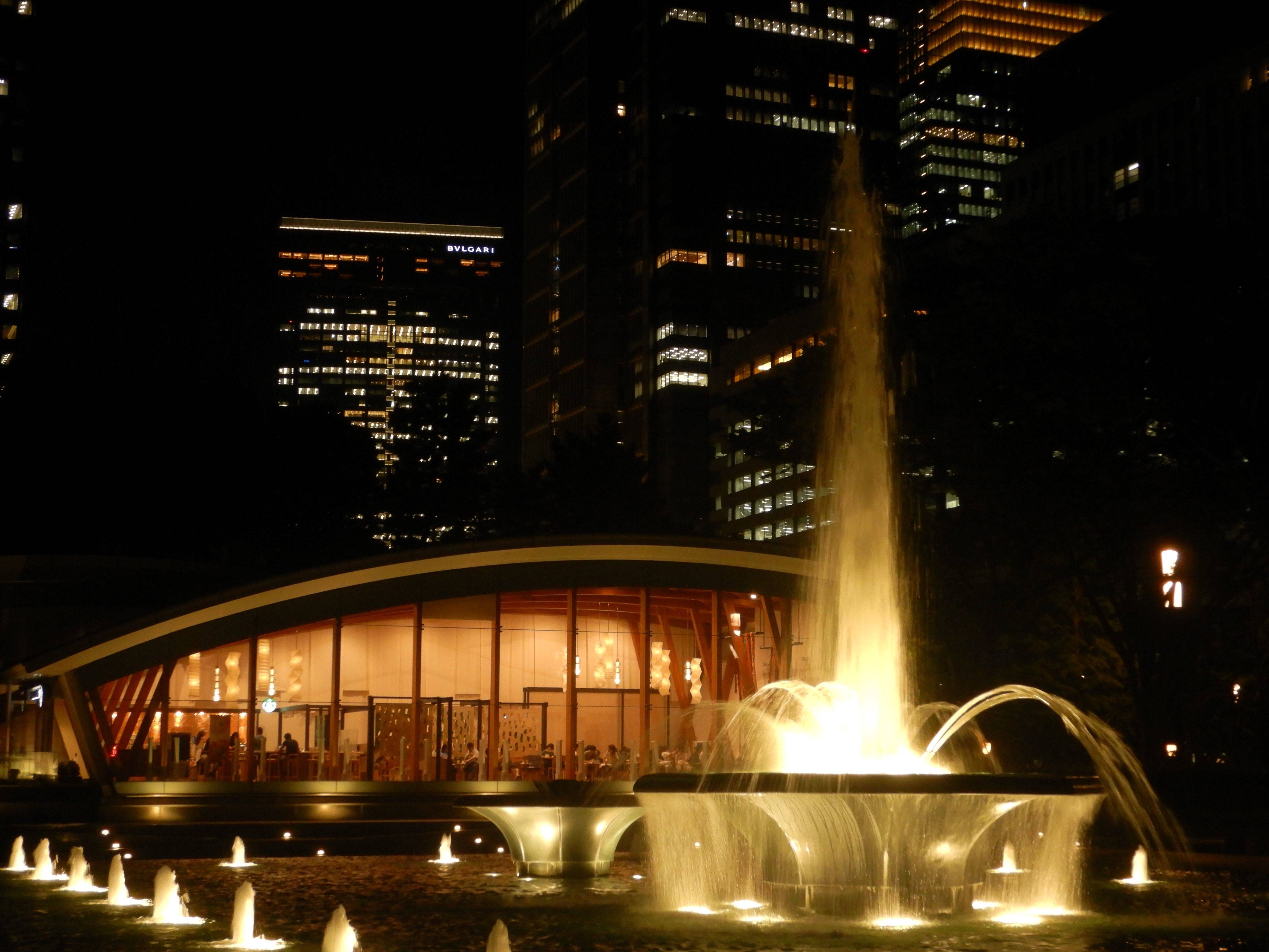 和田倉噴水公園（夜_冬）