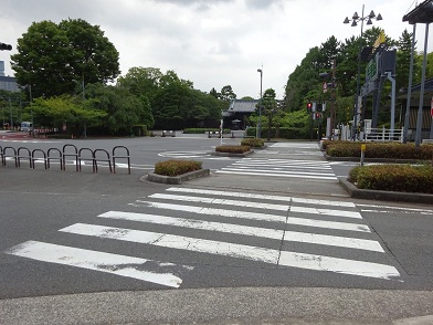 写真：代官町通り（乾門前交差点）