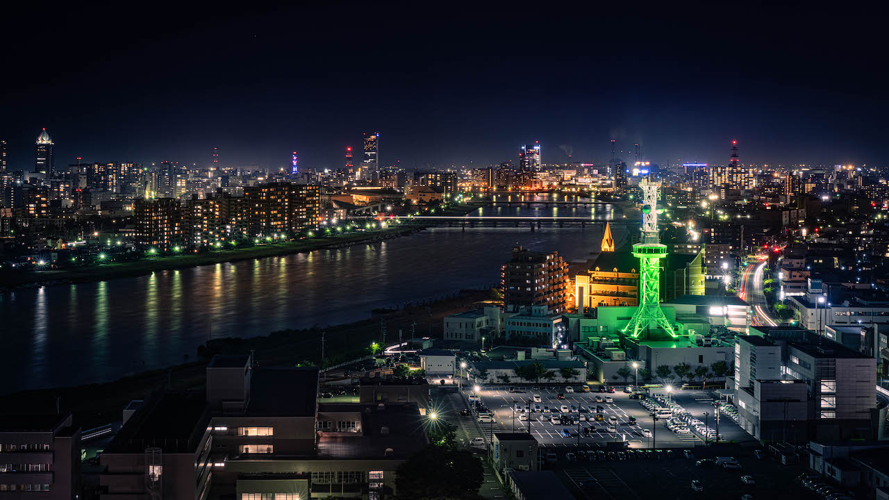 TeNYテレビ新潟　本社鉄塔