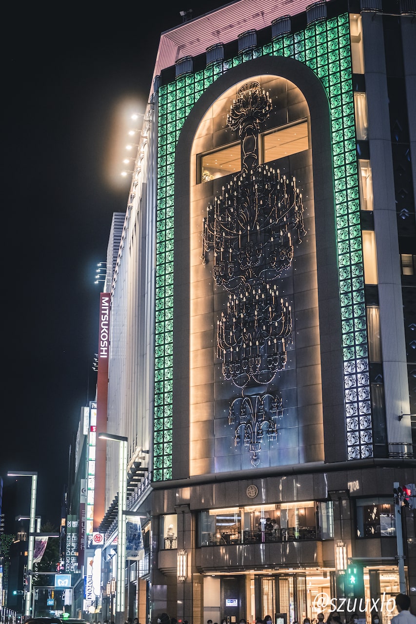 銀座三越　銀座シャンデリア