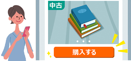 リユース品の書籍をオンライン（EC、フリマアプリ等）で購入する