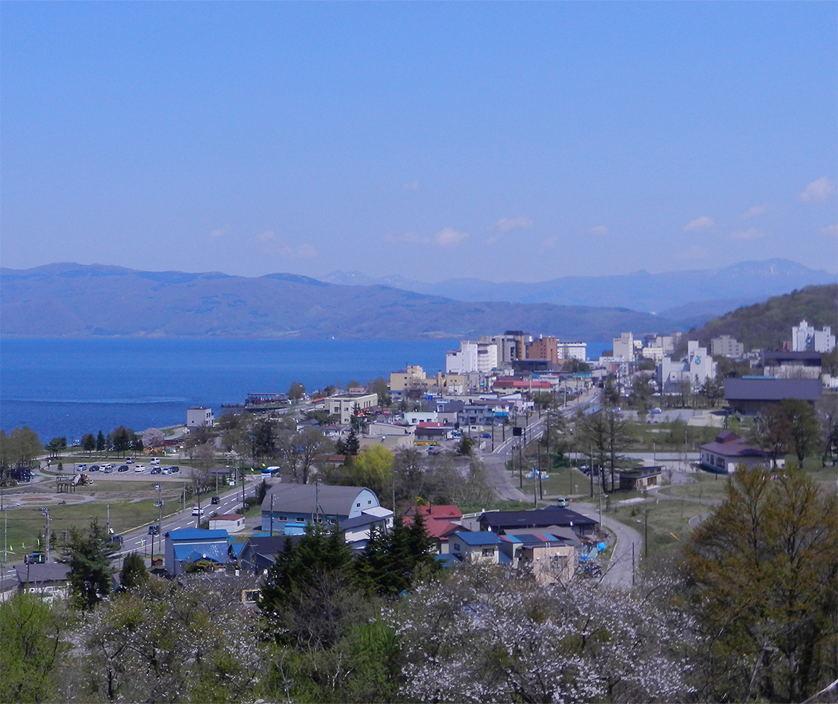 洞爺湖町の全景