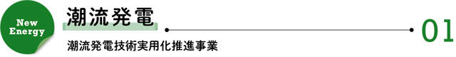 New Energy 01/潮流発電―潮流発電技術実用化推進事